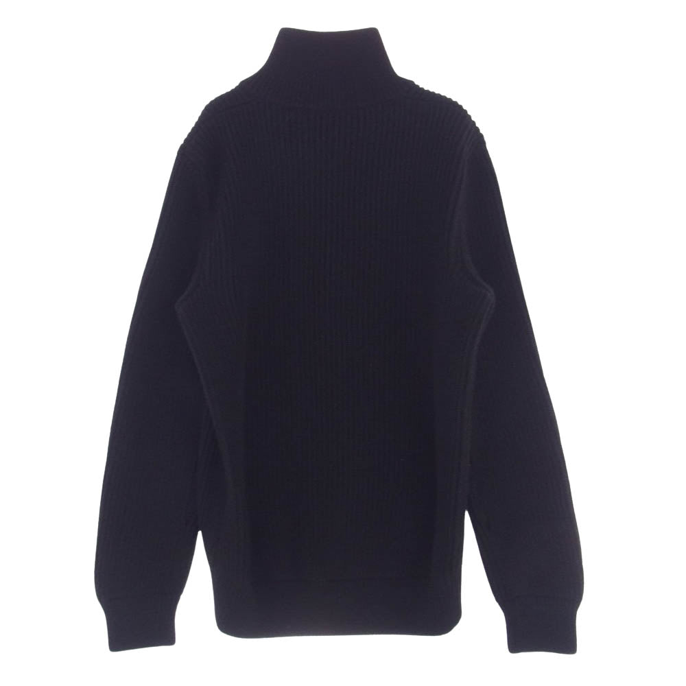 MAISON MARTIN MARGIELA メゾンマルタンマルジェラ S31GP0029 S15057 2014 02 ウール ドライバーズ ジップアップ ニット ブラック系 M【中古】