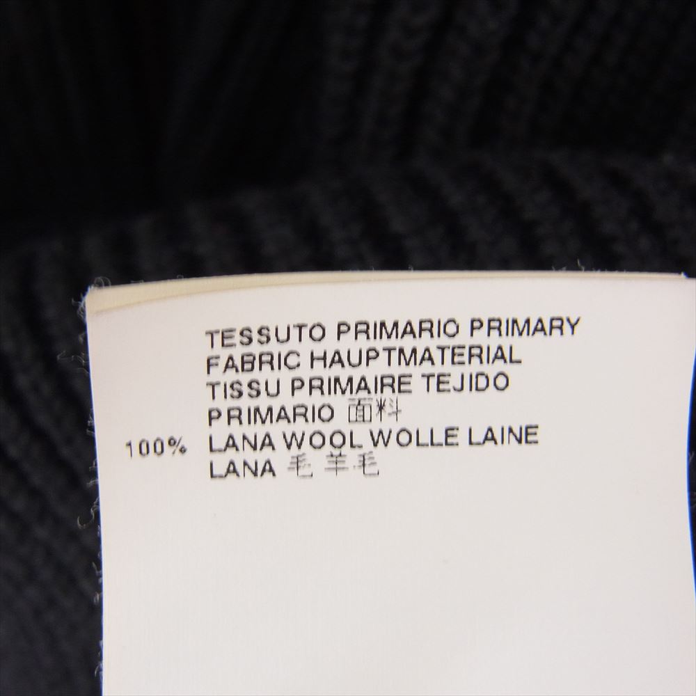 MAISON MARTIN MARGIELA メゾンマルタンマルジェラ S31GP0029 S15057 2014 02 ウール ドライバーズ ジップアップ ニット ブラック系 M【中古】