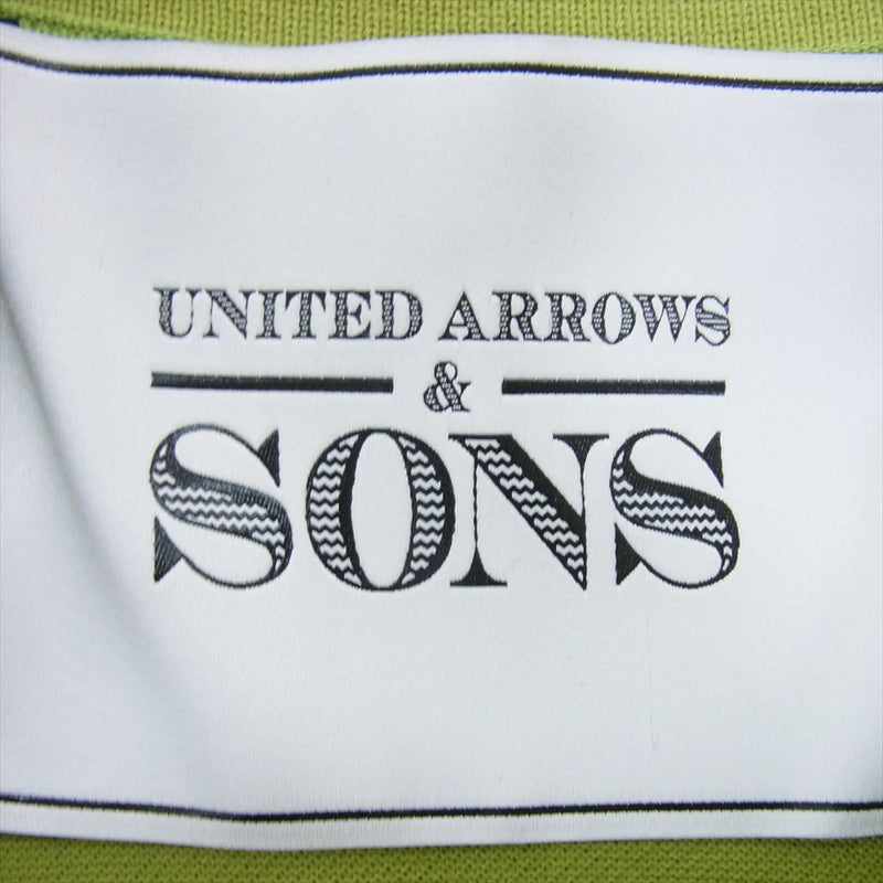 UNITED ARROWS ユナイテッドアローズ ＆SONS アンドサンズ ボックス シルエット 半袖 リンガー カノコ シャツ グリーン系 M【美品】【中古】