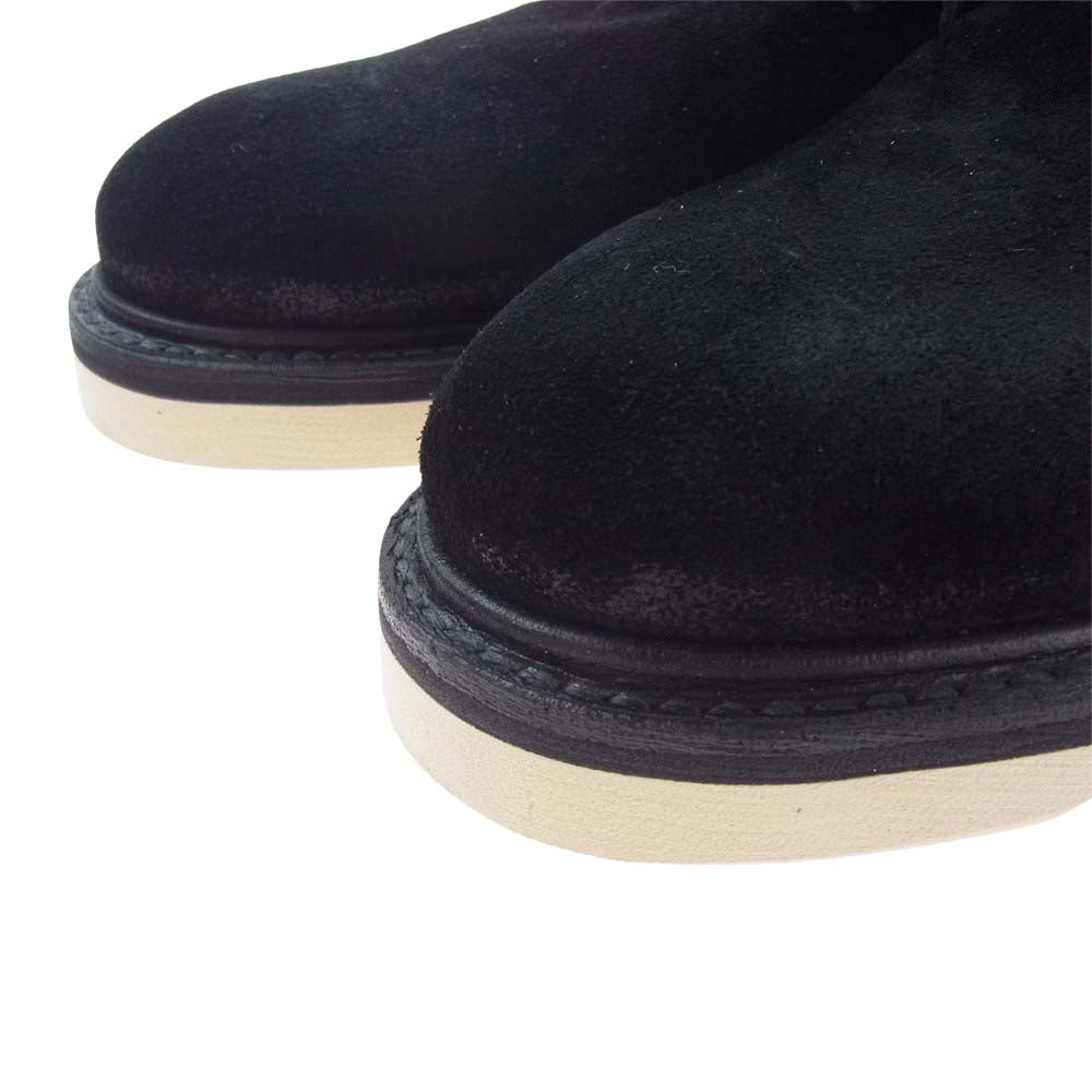 MINEDENIM マインデニム MGK-004-99-402 Suede Leather Zipper Unit Military Boots スエード レザー ジッパーユニット ブーツ ブラック系 40【新古品】【未使用】【中古】