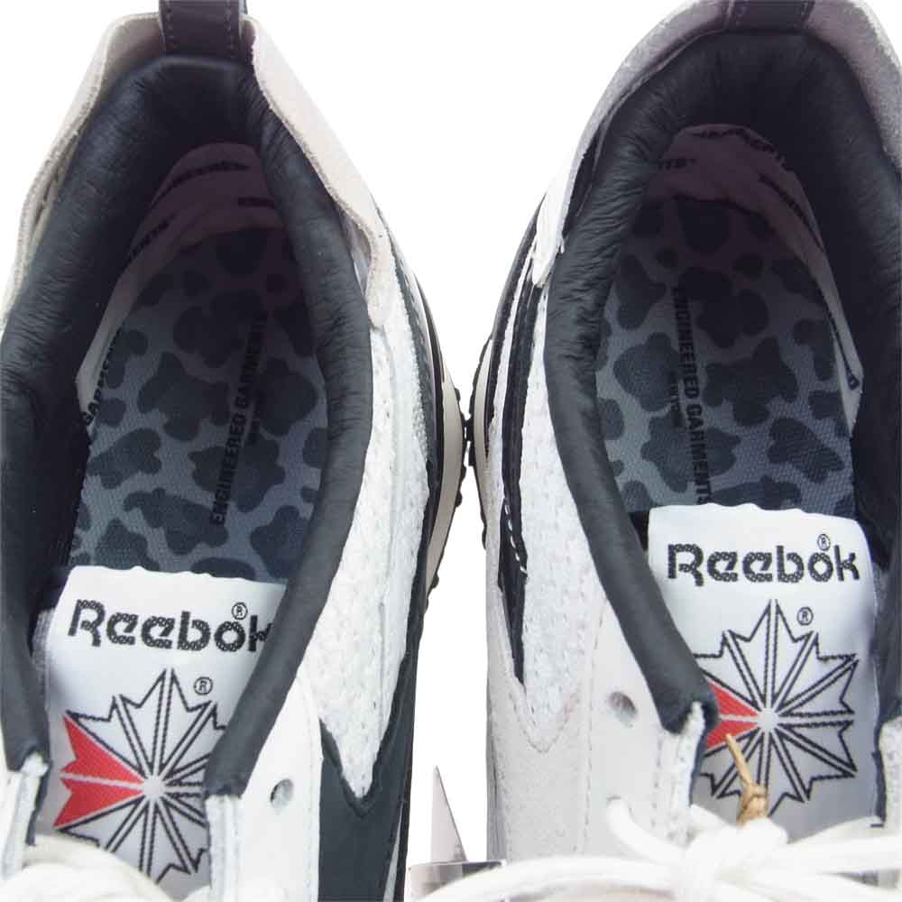 Engineered Garments エンジニアードガーメンツ FZ5848 × Reebok リーボック LX2200 EG2200 アシンメトリー スニーカー ホワイト系 28cm【極上美品】【中古】
