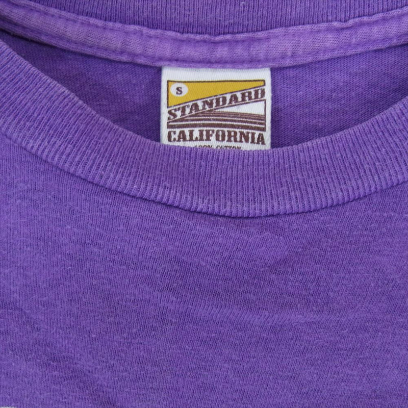 STANDARD CALIFORNIA スタンダードカリフォルニア STANDARD CALIFORNIA ロゴプリント クルーネック 半袖 Tシャツ パープル系 S【中古】