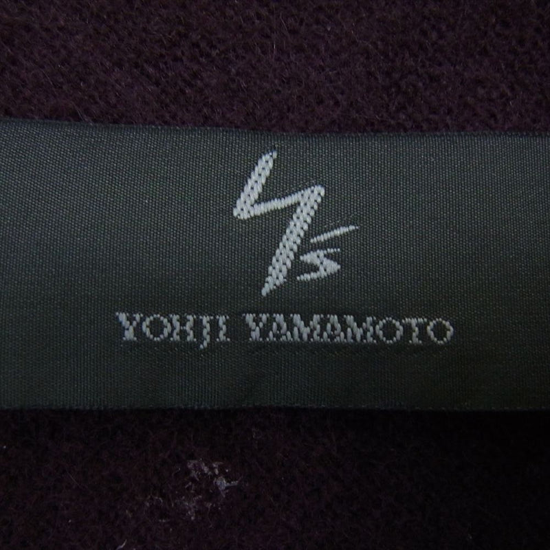 Yohji Yamamoto ヨウジヤマモト MO-T17-152 Y’s ワイズ アンゴラ混 ウール プルオーバー ニット カットソー パープル系 3【中古】