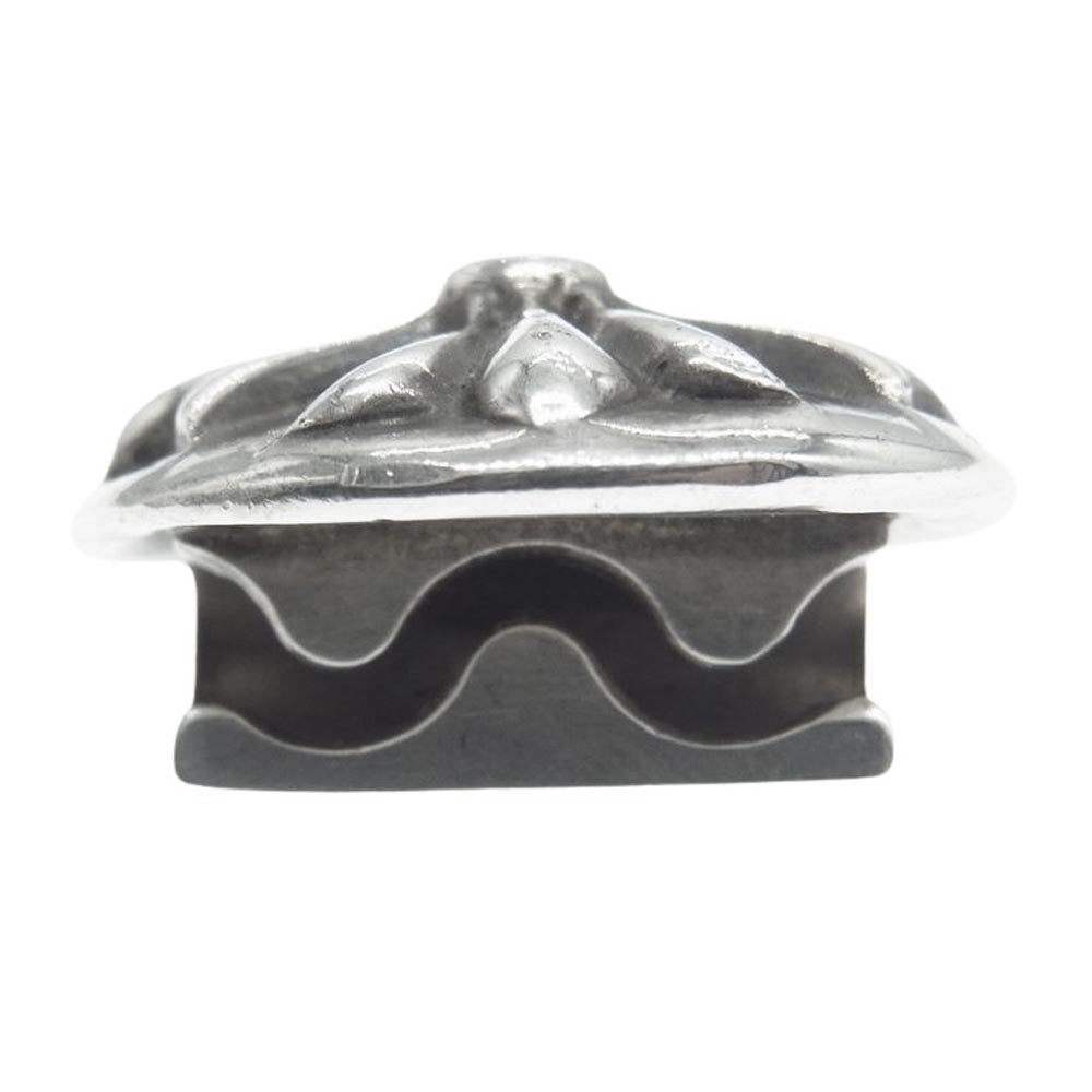 CHROME HEARTS クロムハーツ（原本無） カスタム品 HAIRBAND クロスボール コンチョボタン ヘアバンド シルバー系【中古】