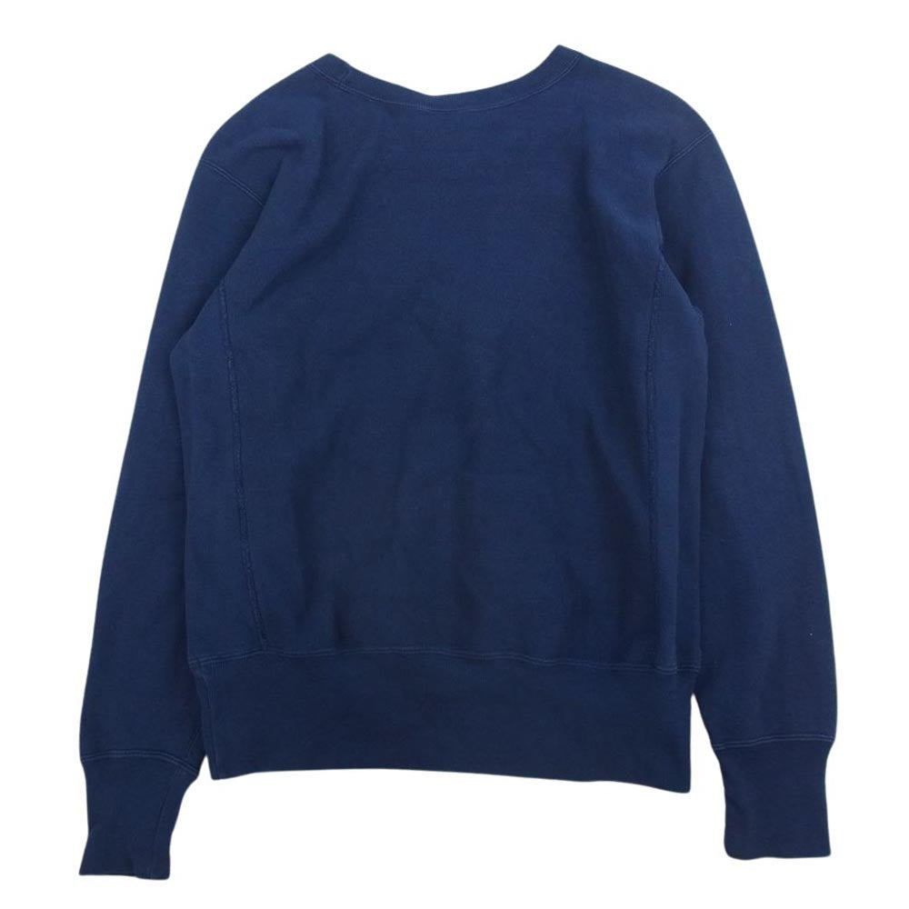 Champion チャンピオン C3-Y031 単タグ 復刻 REVERSE WEAVE リバースウィーブ AFA プリント スウェット トレーナー ネイビー系 M【中古】