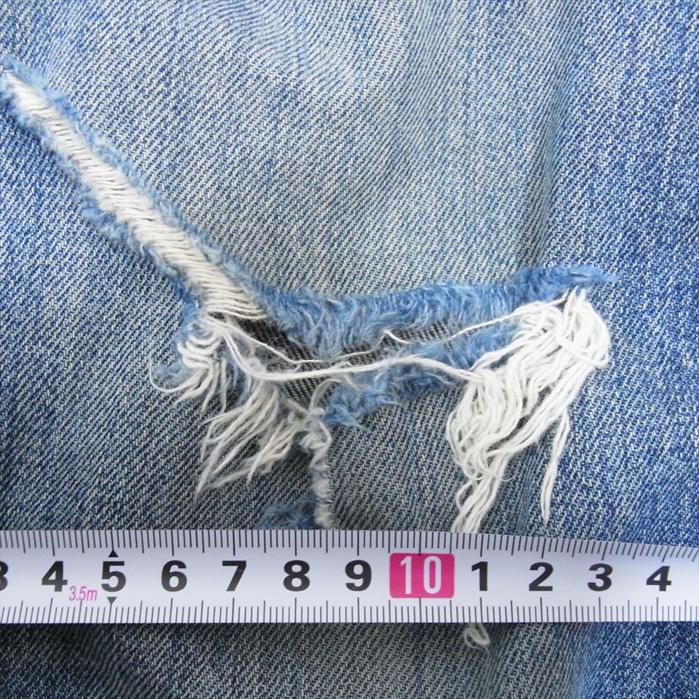 Levi's リーバイス 501 0003  98年4月製 90s ボタン裏刻印555 バレンシア USA製 501XX 復刻 BIGE 紙パッチ デニム パンツ インディゴブルー系 33【中古】