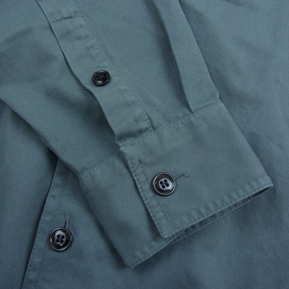 ACNE STUDIOS アクネストゥディオズ FN-MN-SHIR000191 Houston cotton twill shirt コットンツイル 長袖 ワーク シャツ ネイビー系 44【美品】【中古】