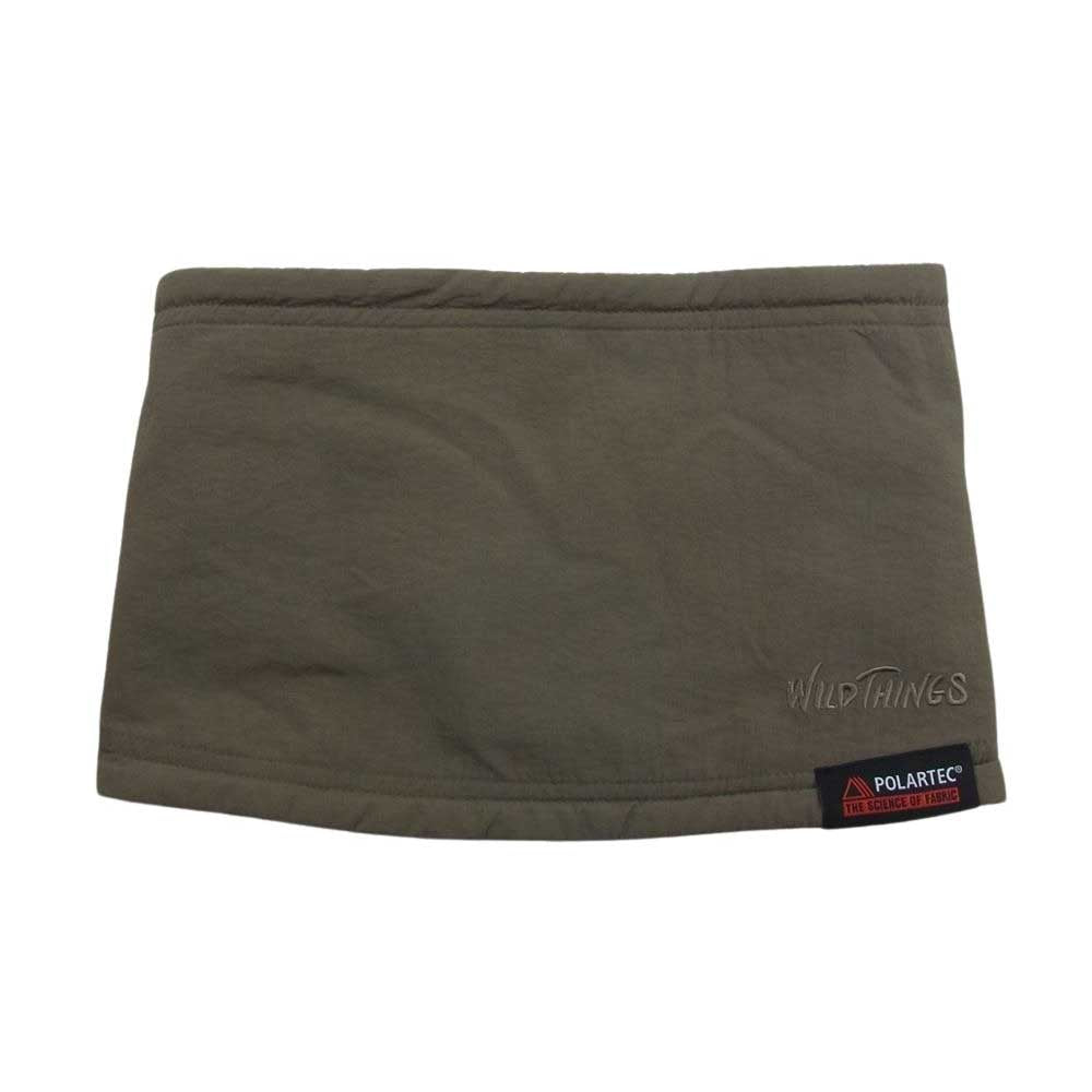 WILDTHINGS ワイルドシングス WT22119KY Polartec Reversible Neck Warmer ポーラテック リバーシブル ネックウォーマー カーキ系【美品】【中古】