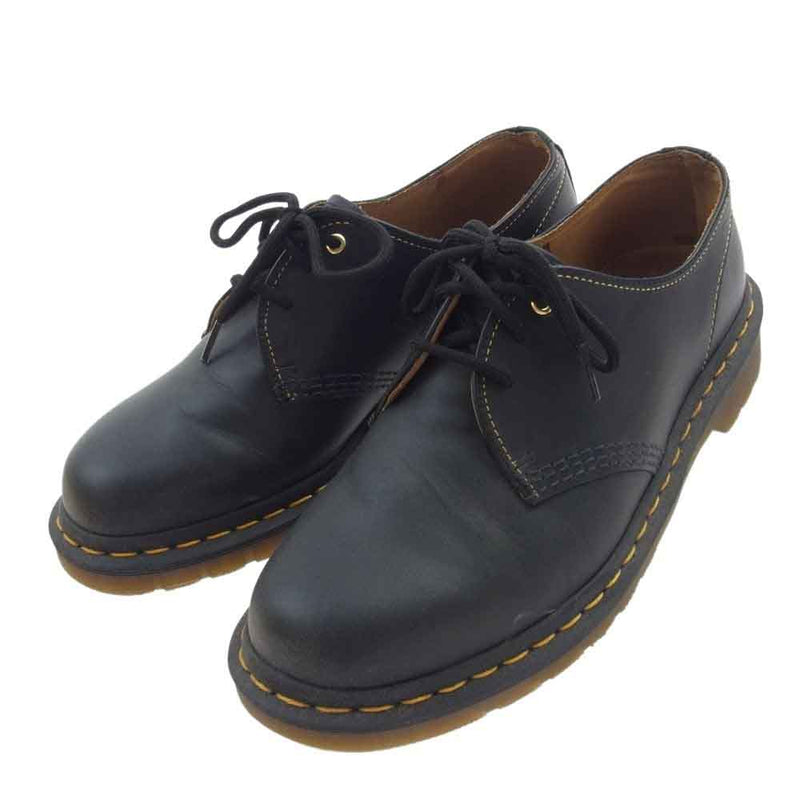 Yohji Yamamoto ヨウジヤマモト 23151001 DR.MARTENS ドクターマーチン 1461 YY GS 3ホール レザー シューズ ブラック系 UK7【中古】