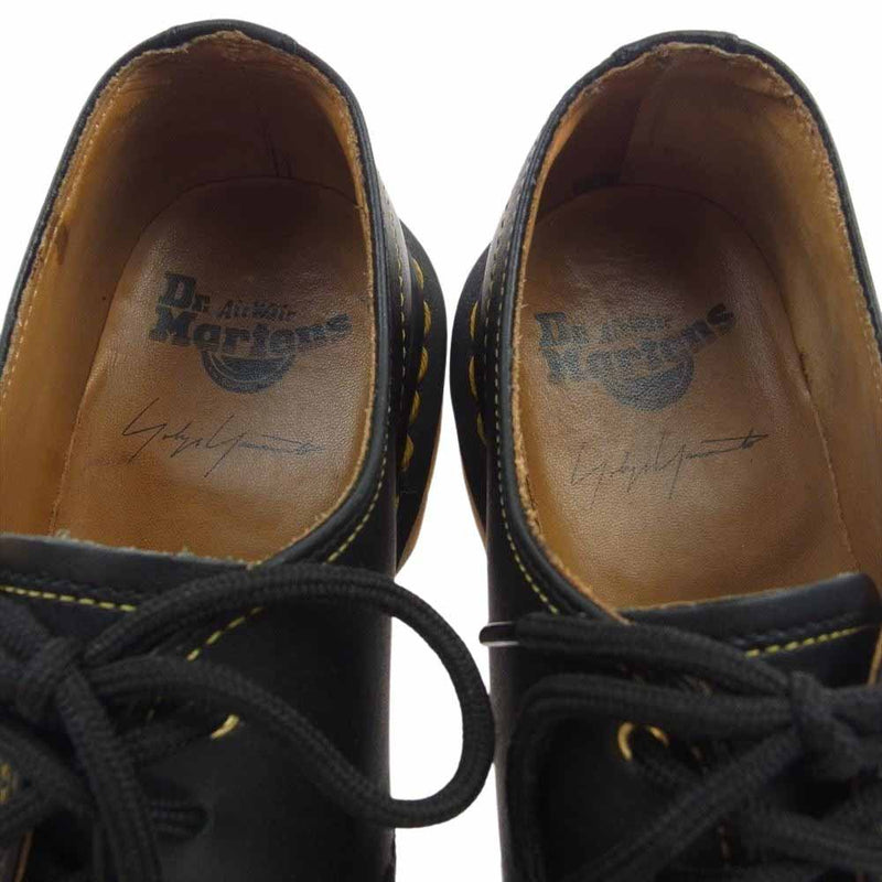 Yohji Yamamoto ヨウジヤマモト 23151001 DR.MARTENS ドクターマーチン 1461 YY GS 3ホール レザー シューズ ブラック系 UK7【中古】