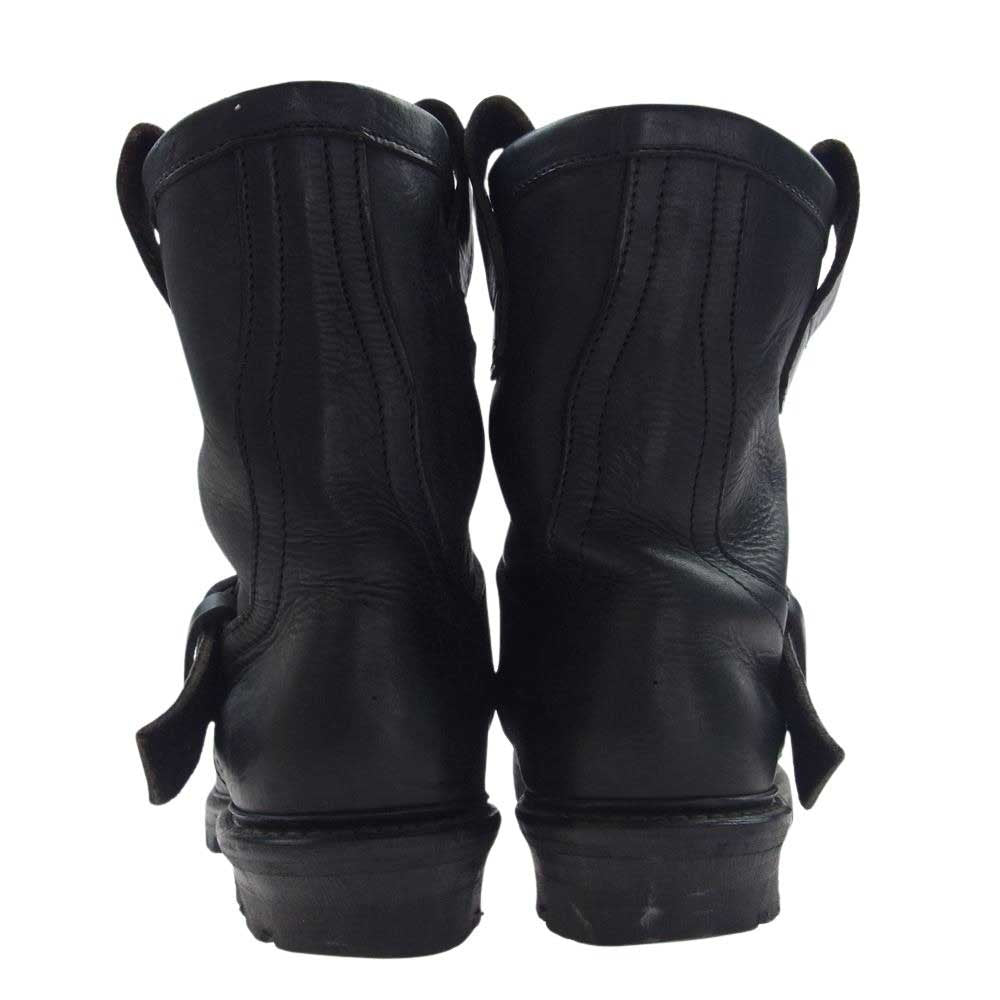 JULIUS ユリウス BLACK SENSE ブラックセンスマーケット別注 13SS 007FWM8 カウスキン レザー エンジニアブーツ ブラック系 SIZE.1【中古】