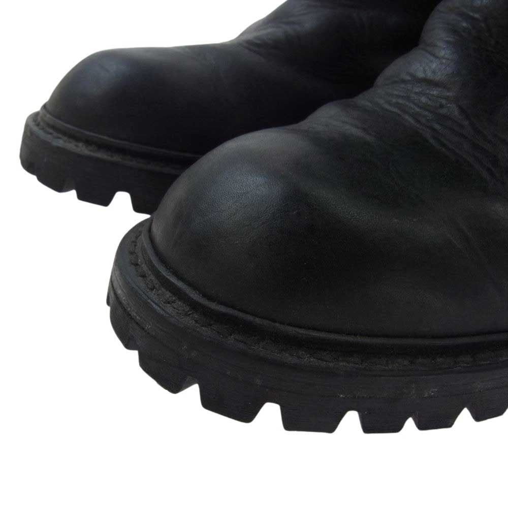 JULIUS ユリウス BLACK SENSE ブラックセンスマーケット別注 13SS 007FWM8 カウスキン レザー エンジニアブーツ ブラック系 SIZE.1【中古】