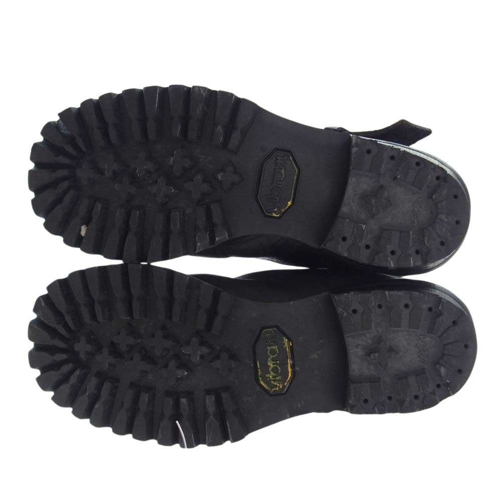 JULIUS ユリウス BLACK SENSE ブラックセンスマーケット別注 13SS 007FWM8 カウスキン レザー エンジニアブーツ ブラック系 SIZE.1【中古】