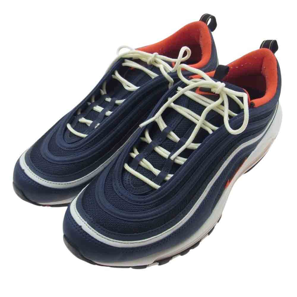 NIKE ナイキ 921826-403 AIR MAX 97 エアマックス MIDNIGHTNAVY HABANERO RED ミッドナイトネイビー ハバネロレッド スニーカー ネイビー系 レッド系 30cm【中古】