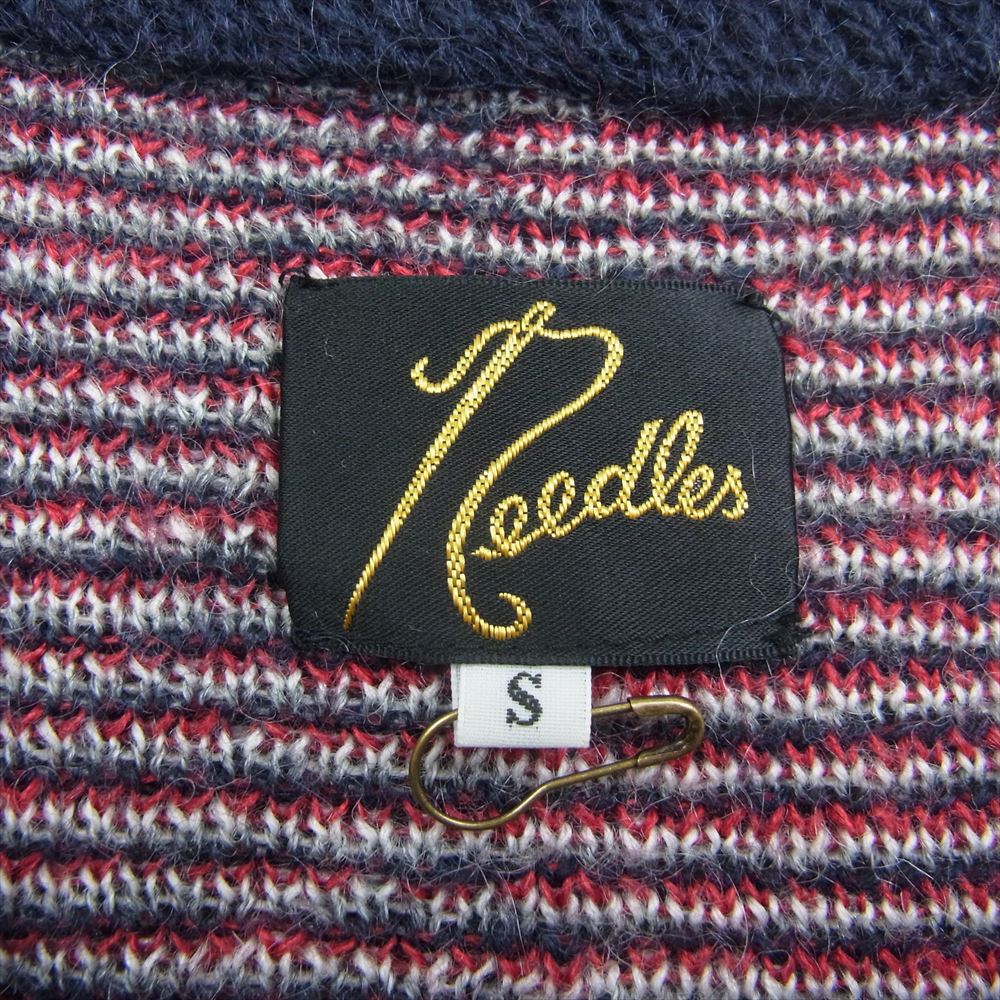 Needles ニードルス LQ275 Papillon Mohair Cardigan パピヨン バタフライ モヘア モヘヤ カーディガン 蝶 ネイビー系 S【中古】