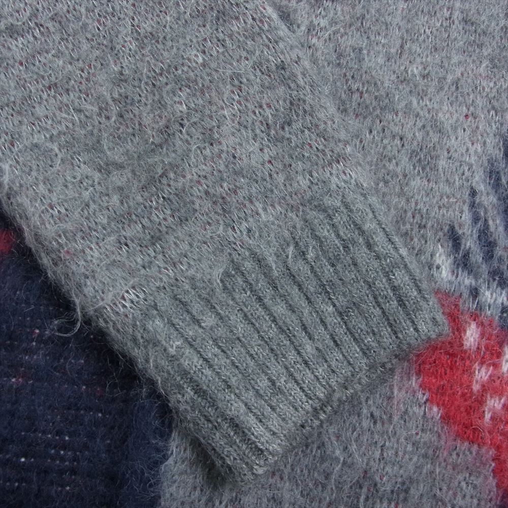 Needles ニードルス LQ275 Papillon Mohair Cardigan パピヨン バタフライ モヘア モヘヤ カーディガン 蝶 ネイビー系 S【中古】