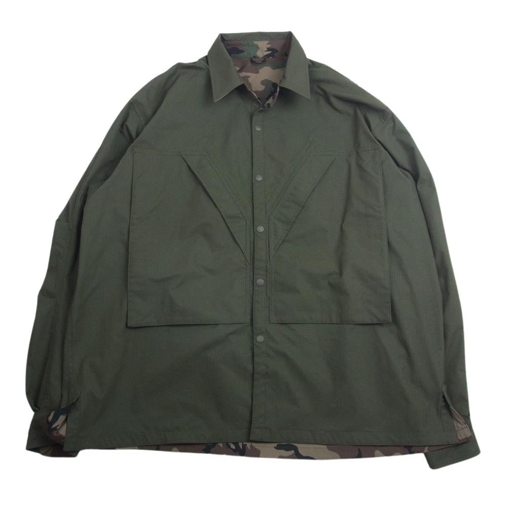 ダイワ ピア BJ-37024 TECH REVERSIBLE PARAMARINE JACKET リバーシブル シャツ ジャケット  カーキ系 M【中古】