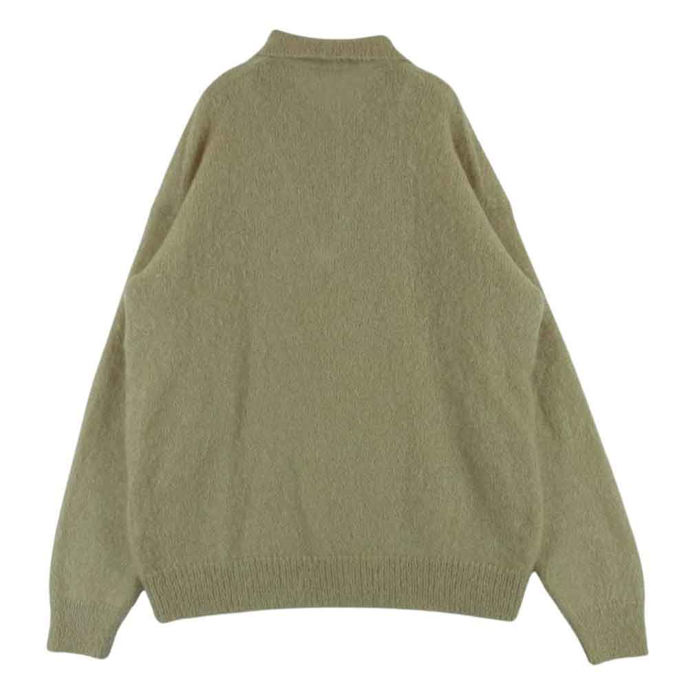 AURALEE オーラリー 23AW A23AP03KM BRUSHED SUPER KID MOHAIR KNIT POLO ブラッシュド スーパーキッドモヘヤ ニット プルオーバー ベージュ系 4【中古】