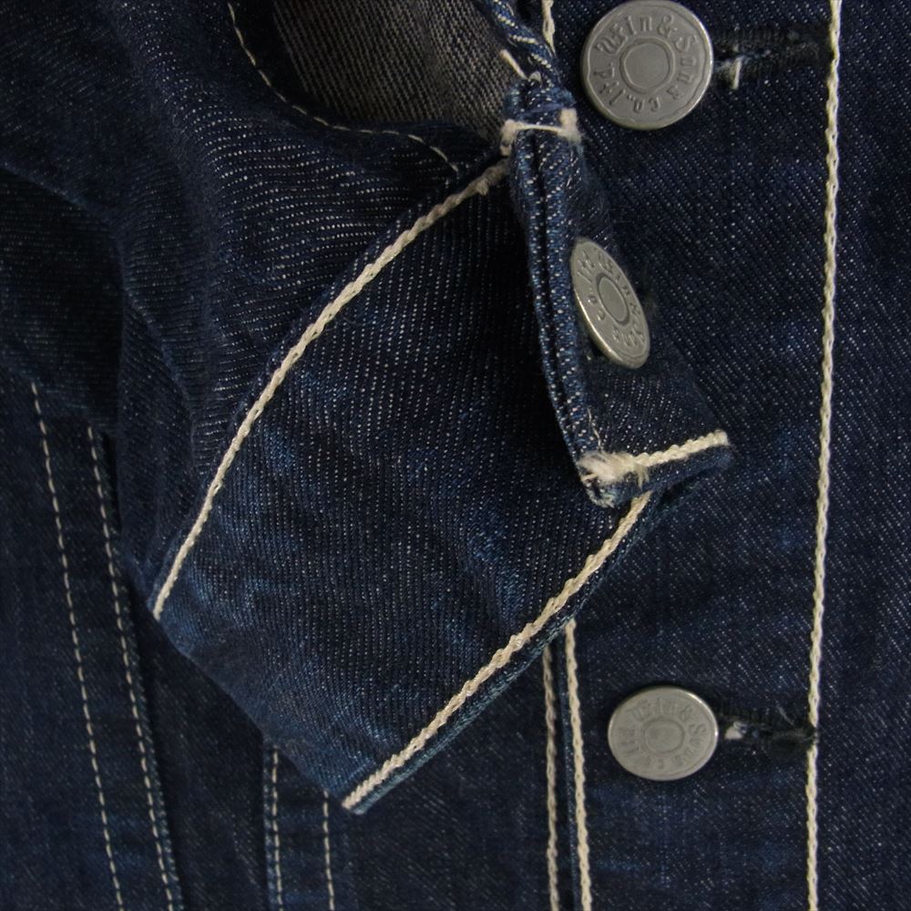 Win&Sons ウィンアンドサンズ TA-TN012 TYPE AKITANI  デニム オールインワン つなぎ ジャンプ スーツ インディゴブルー系 1【中古】
