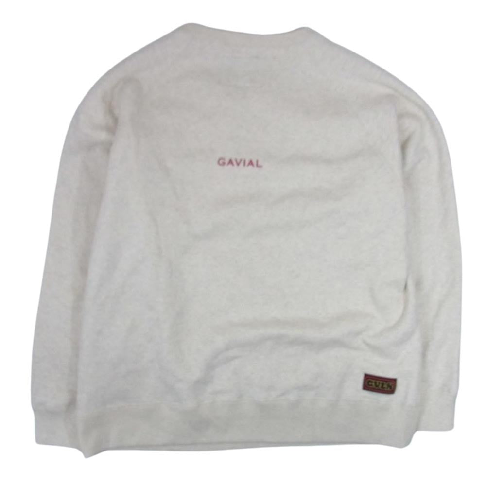GAVIAL ガヴィル GVL-22AWT-0535 L/S SWEAT CHATTER プリント スウェット トレーナー オフホワイト系 L【新古品】【未使用】【中古】