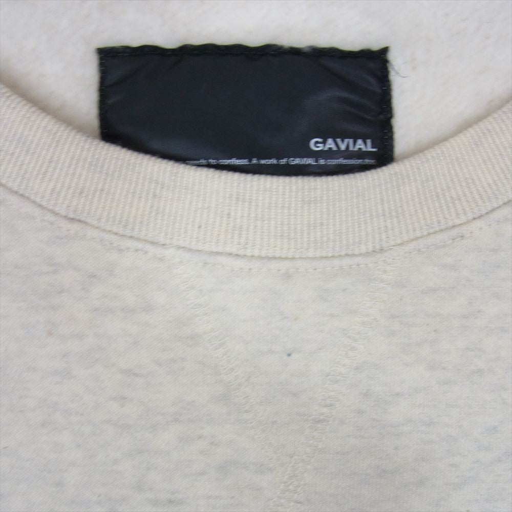 GAVIAL ガヴィル GVL-22AWT-0535 L/S SWEAT CHATTER プリント スウェット トレーナー オフホワイト系 L【新古品】【未使用】【中古】