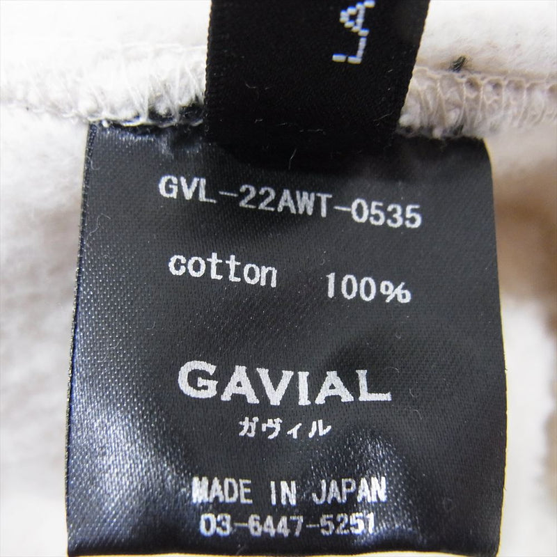 GAVIAL ガヴィル GVL-22AWT-0535 L/S SWEAT CHATTER プリント スウェット トレーナー オフホワイト系 L【新古品】【未使用】【中古】