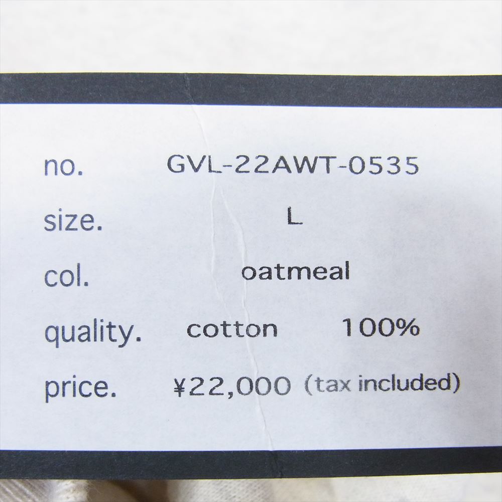 GAVIAL ガヴィル GVL-22AWT-0535 L/S SWEAT CHATTER プリント スウェット トレーナー オフホワイト系 L【新古品】【未使用】【中古】