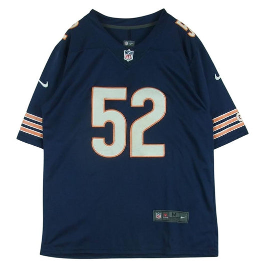 NIKE ナイキ NFL MACK ジャージ ユニフォーム ゲームシャツ 半袖 Tシャツ ダークネイビー系 M【中古】