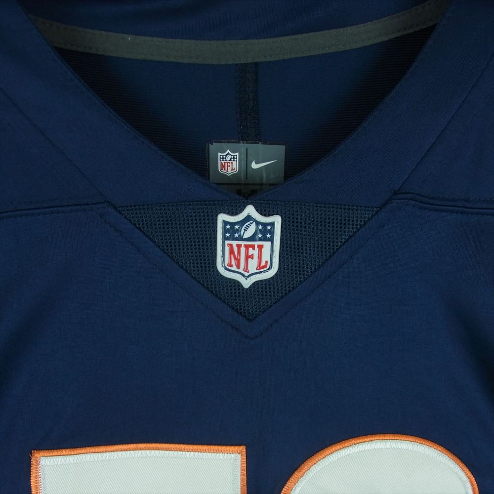 NIKE ナイキ NFL MACK ジャージ ユニフォーム ゲームシャツ 半袖 Tシャツ ダークネイビー系 M【中古】