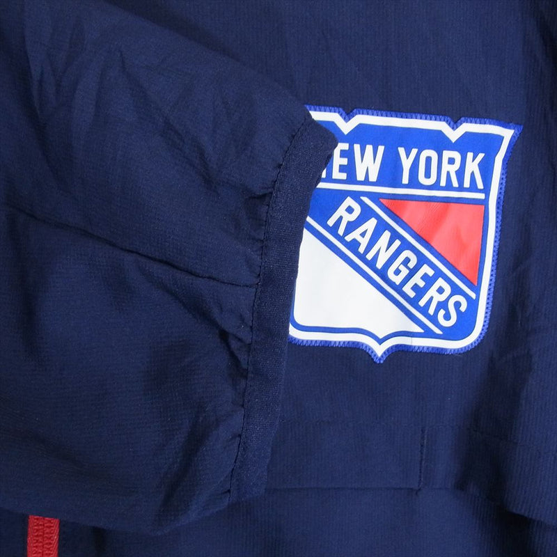 adidas アディダス NHL NEW YORK RANGERS ロゴワッペン トラックジャケット ネイビー系 XL【中古】