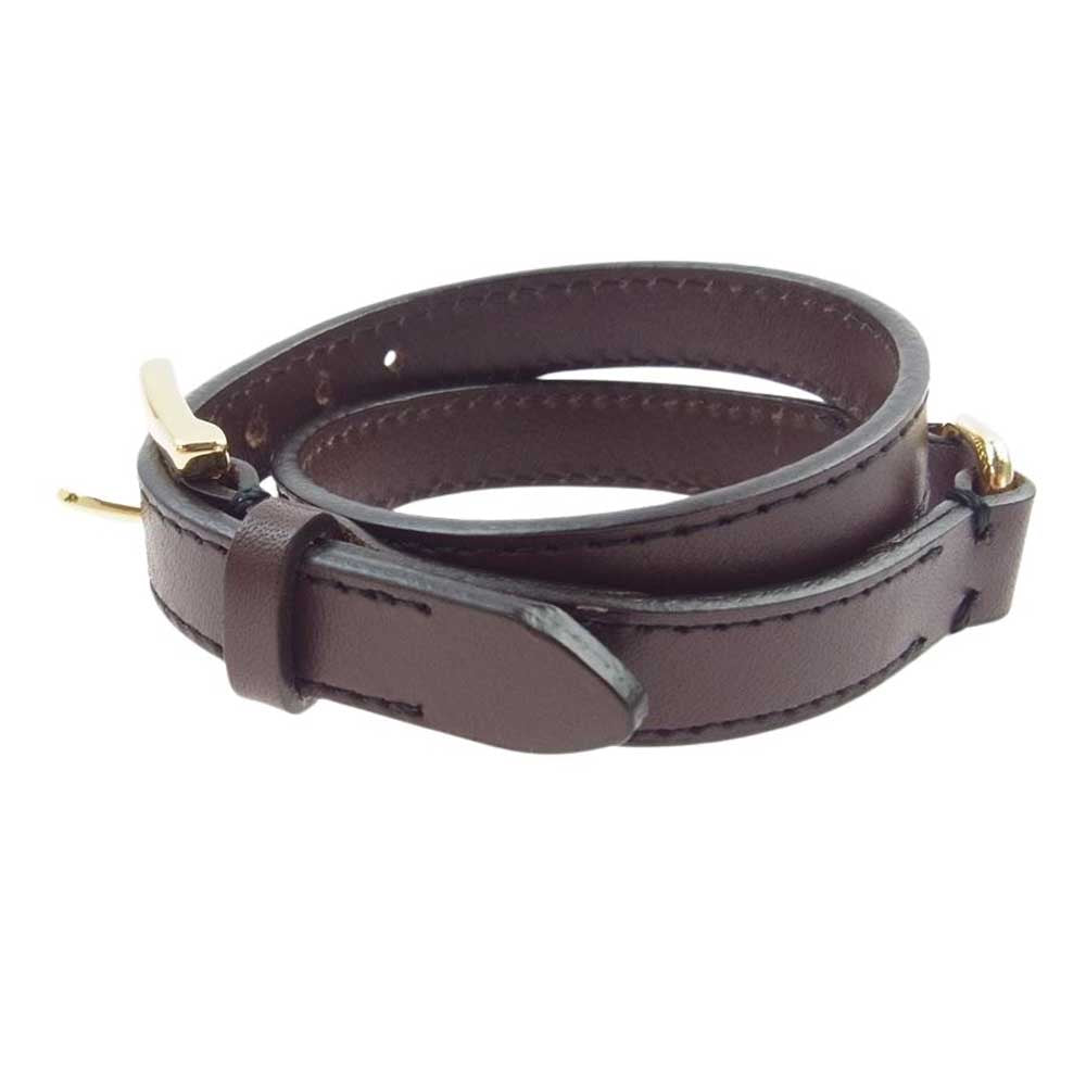 UNDERCOVER アンダーカバー 20SS UCY4A03 Future is the Past レザー ブレスレット ダークブラウン系 FREE【中古】
