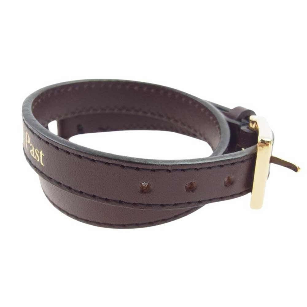 UNDERCOVER アンダーカバー 20SS UCY4A03 Future is the Past レザー ブレスレット ダークブラウン系 FREE【中古】