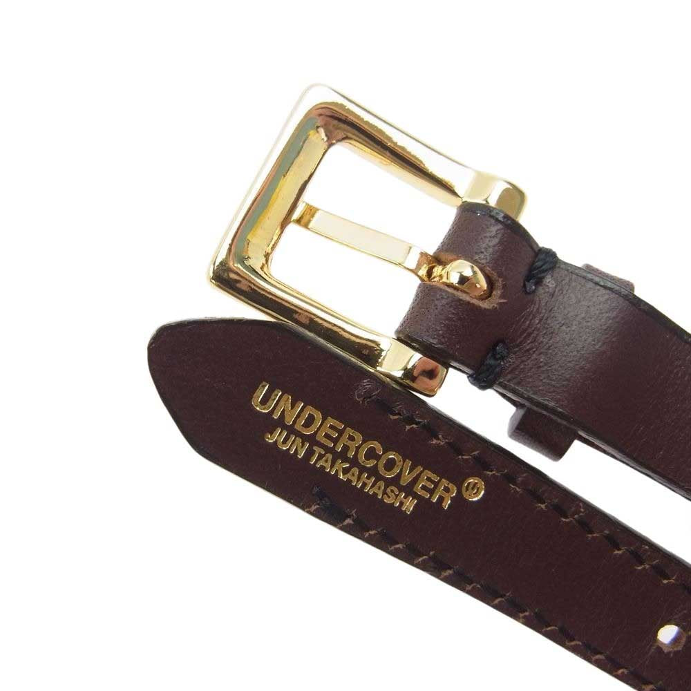 UNDERCOVER アンダーカバー 20SS UCY4A03 Future is the Past レザー ブレスレット ダークブラウン系 FREE【中古】