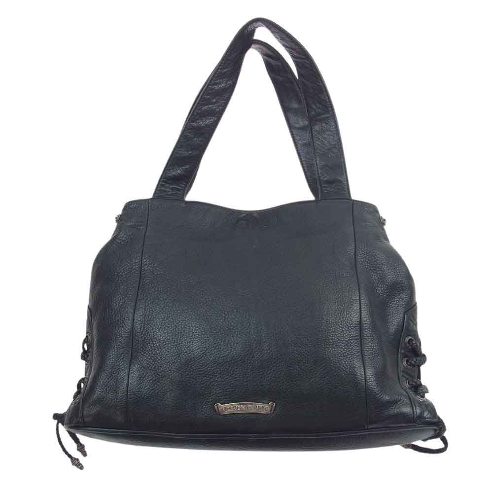 CHROME HEARTS クロムハーツ（原本無） JJ DEAN LG JJディーン ラージ レザー ライダース ハンドバッグ ブラック系【中古】