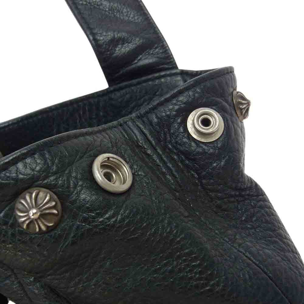CHROME HEARTS クロムハーツ（原本無） JJ DEAN LG JJディーン ラージ レザー ライダース ハンドバッグ ブラック系【中古】