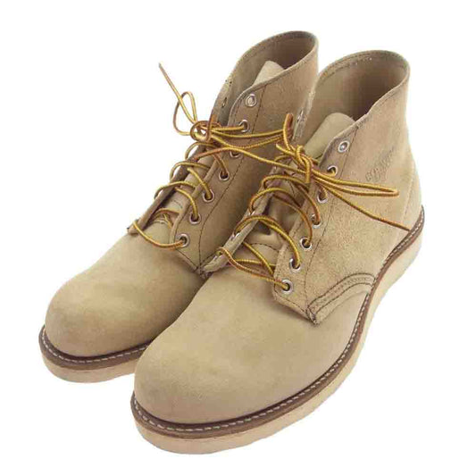 RED WING レッドウィング 6 Classic Round 6インチ クラシック ラウンドトゥ スエード ブーツ ベージュ系 USA 9 1/2 E【中古】