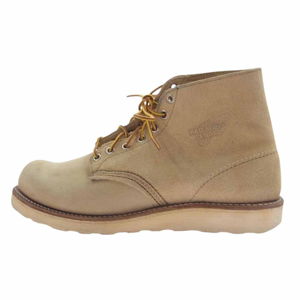 RED WING レッドウィング 6 Classic Round 6インチ クラシック ラウンドトゥ スエード ブーツ ベージュ系 USA 9 1/2 E【中古】