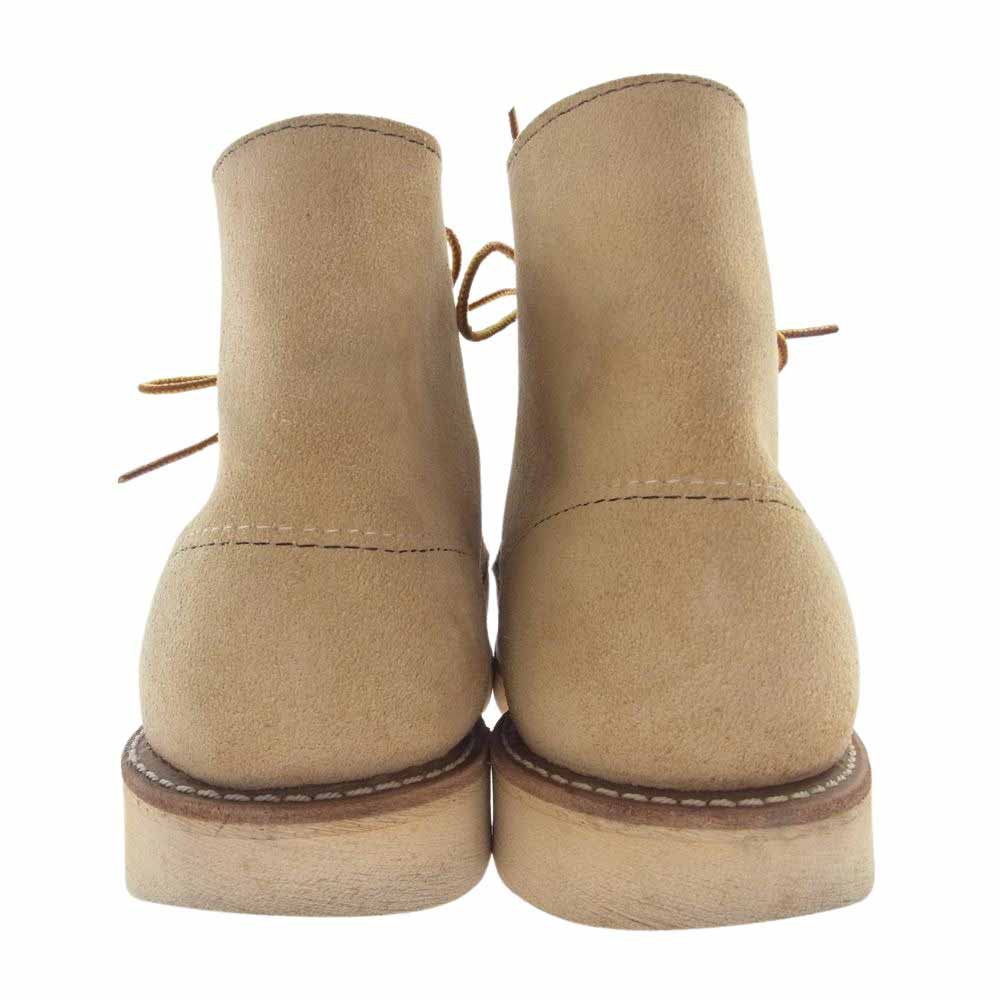 RED WING レッドウィング 6 Classic Round 6インチ クラシック ラウンドトゥ スエード ブーツ ベージュ系 USA 9 1/2 E【中古】