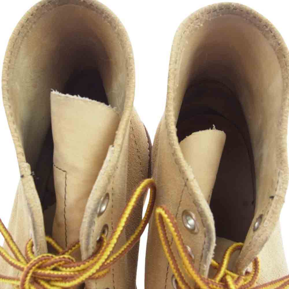 RED WING レッドウィング 6 Classic Round 6インチ クラシック ラウンドトゥ スエード ブーツ ベージュ系 USA 9 1/2 E【中古】