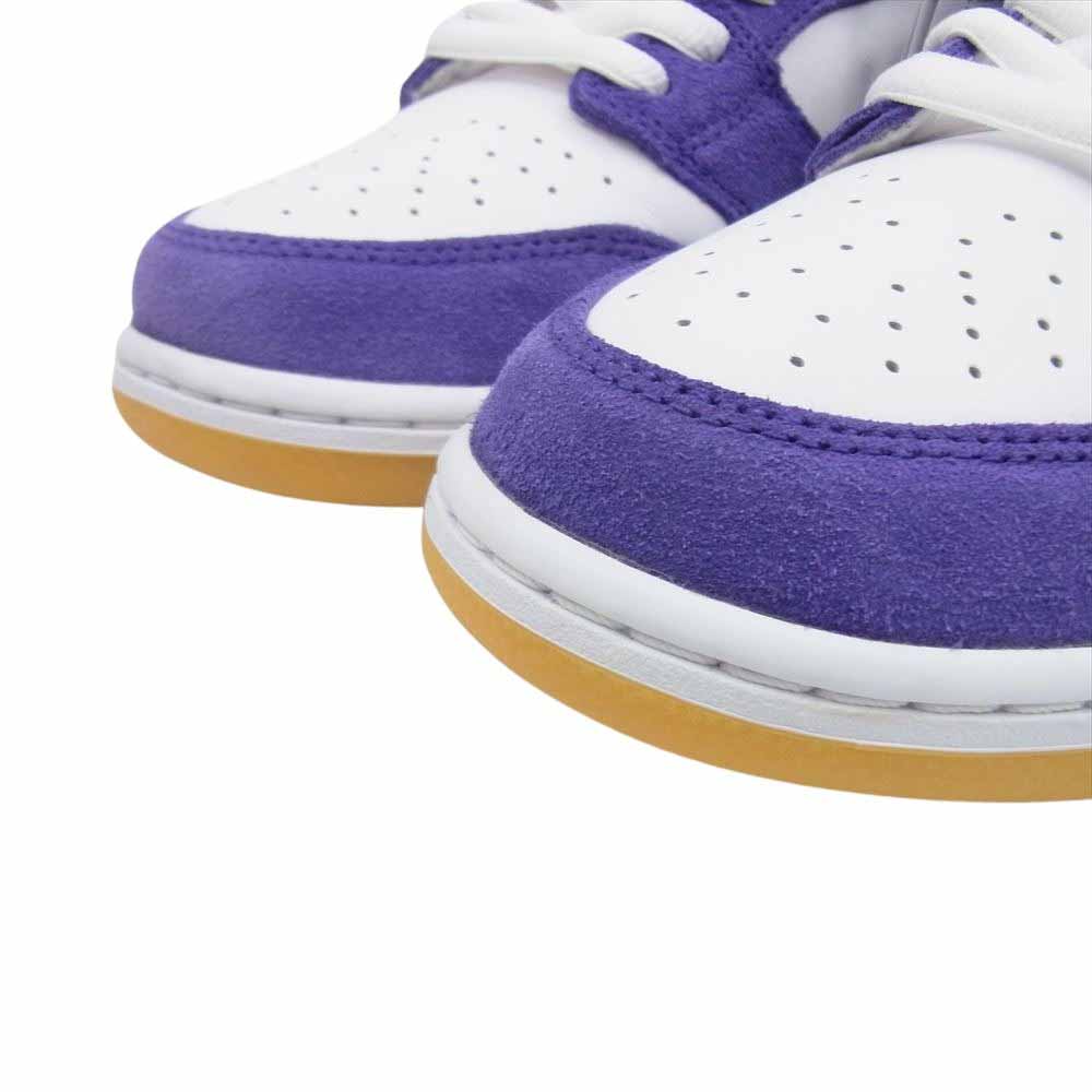 NIKE ナイキ DV5464-500 SB Dunk Low Pro ISO Orange Label Court Purple Gum ダンク ロー プロ オレンジレーベル コートパープル ガム スニーカー ホワイト系 パープル系 28cm【新古品】【未使用】【中古】