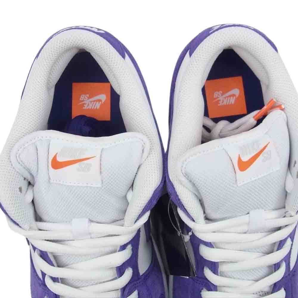 NIKE ナイキ DV5464-500 SB Dunk Low Pro ISO Orange Label Court Purple Gum ダンク ロー プロ オレンジレーベル コートパープル ガム スニーカー ホワイト系 パープル系 28cm【新古品】【未使用】【中古】