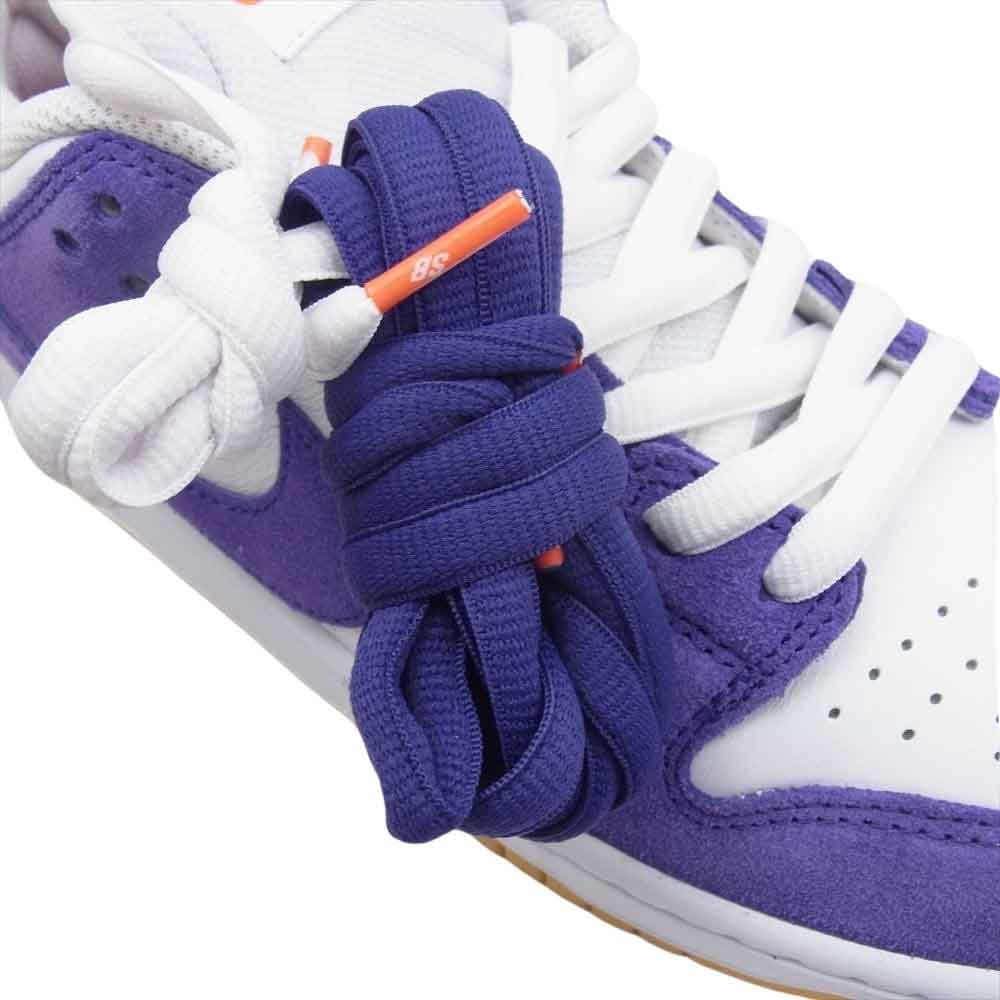 NIKE ナイキ DV5464-500 SB Dunk Low Pro ISO Orange Label Court Purple Gum ダンク ロー プロ オレンジレーベル コートパープル ガム スニーカー ホワイト系 パープル系 28cm【新古品】【未使用】【中古】