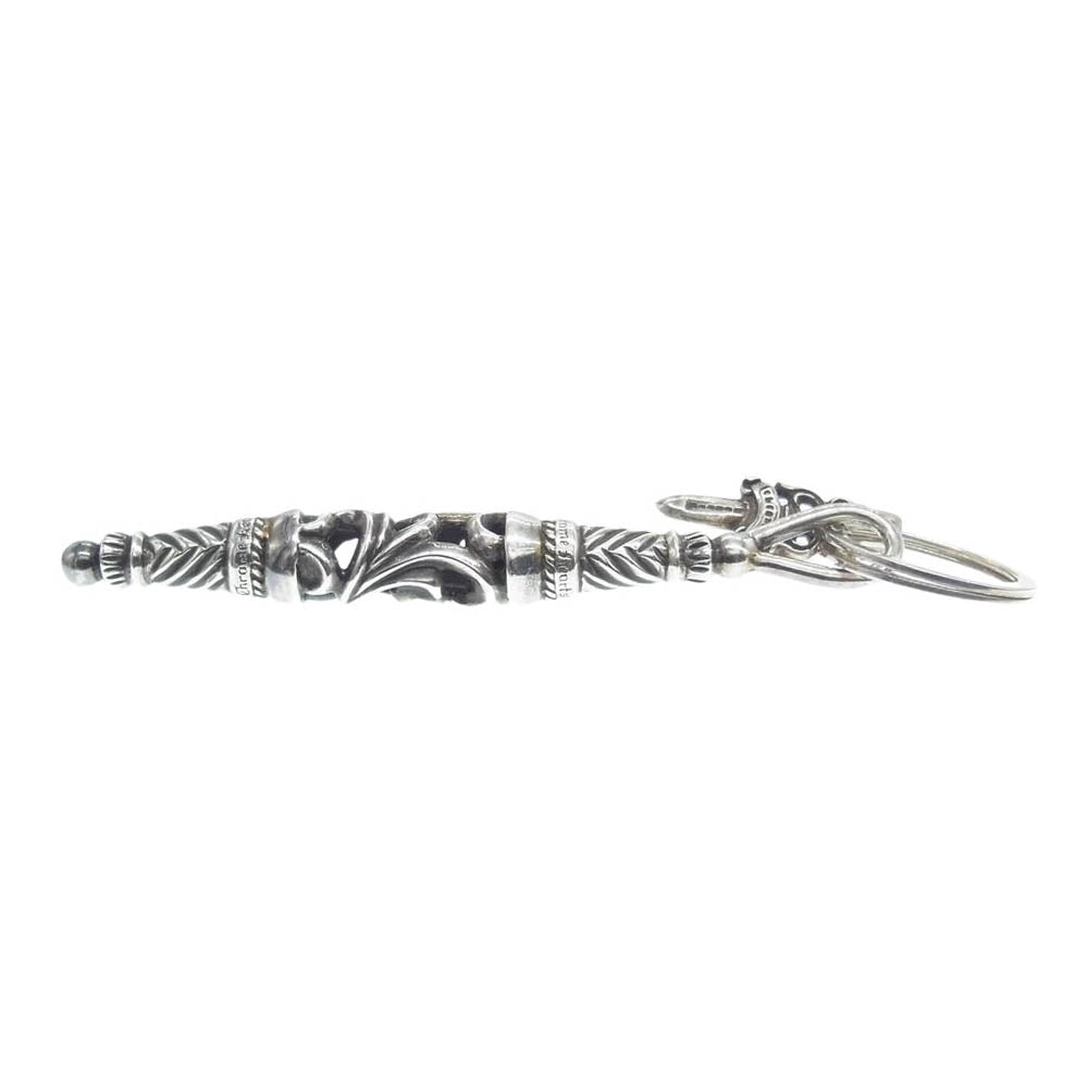 CHROME HEARTS クロムハーツ（原本有） SMALL ROLLER スモール ローラー ダガー キーリング キーホルダー シルバー系【中古】