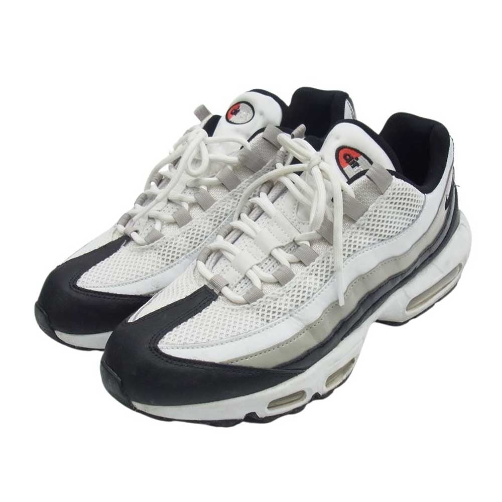 NIKE ナイキ DR2550-100 WMNS Air Max 95 White Bone and Black Patent Leather エアマックス ホワイト ボーン アンド ブラック パテントレザー スニーカー ホワイト系 28.5cm【中古】