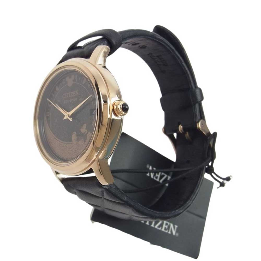 CITIZEN シチズン FE6098-08W × Disney ディズニー Celestial Mickey ミッキー エコドライブ 腕時計 ウォッチ ブラック系【美品】【中古】