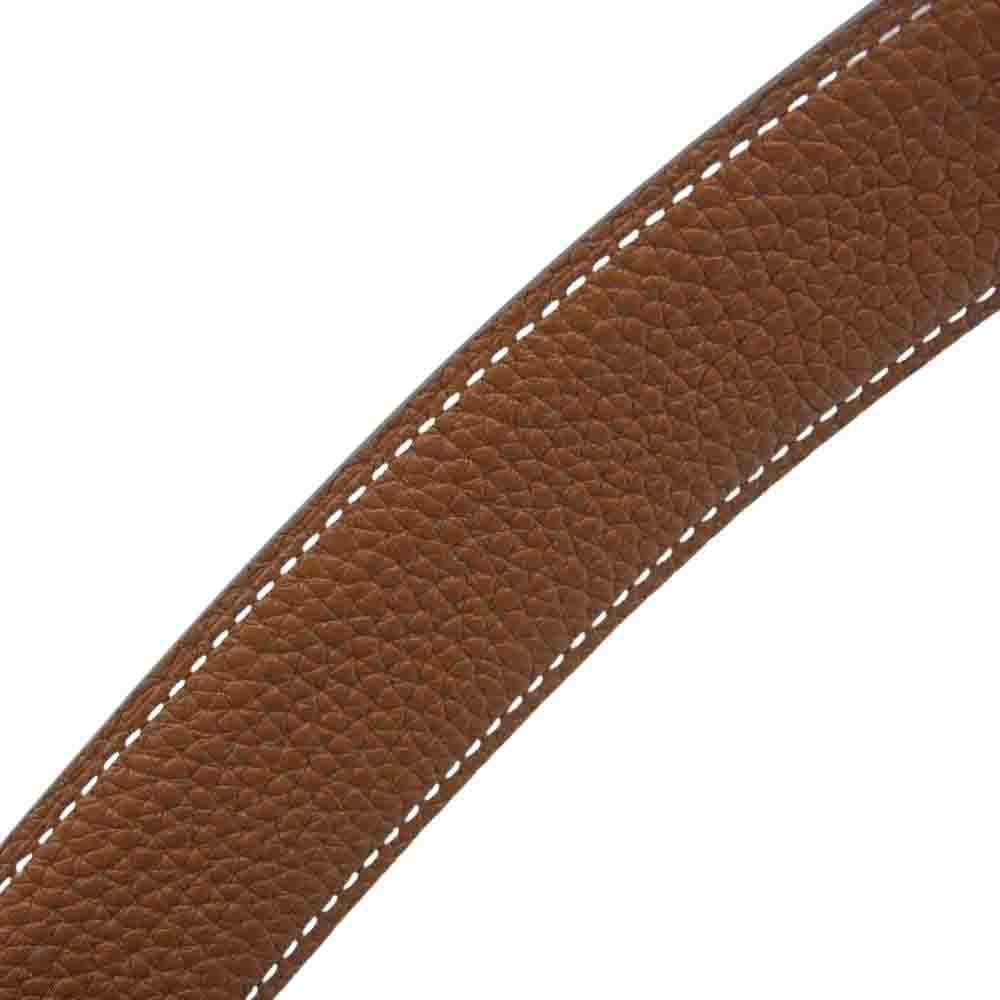 HERMES エルメス 071798CAAA095 コンスタンス リバーシブル レザー ベルト ブラック系 ライトブラウン系【新古品】【未使用】【中古】