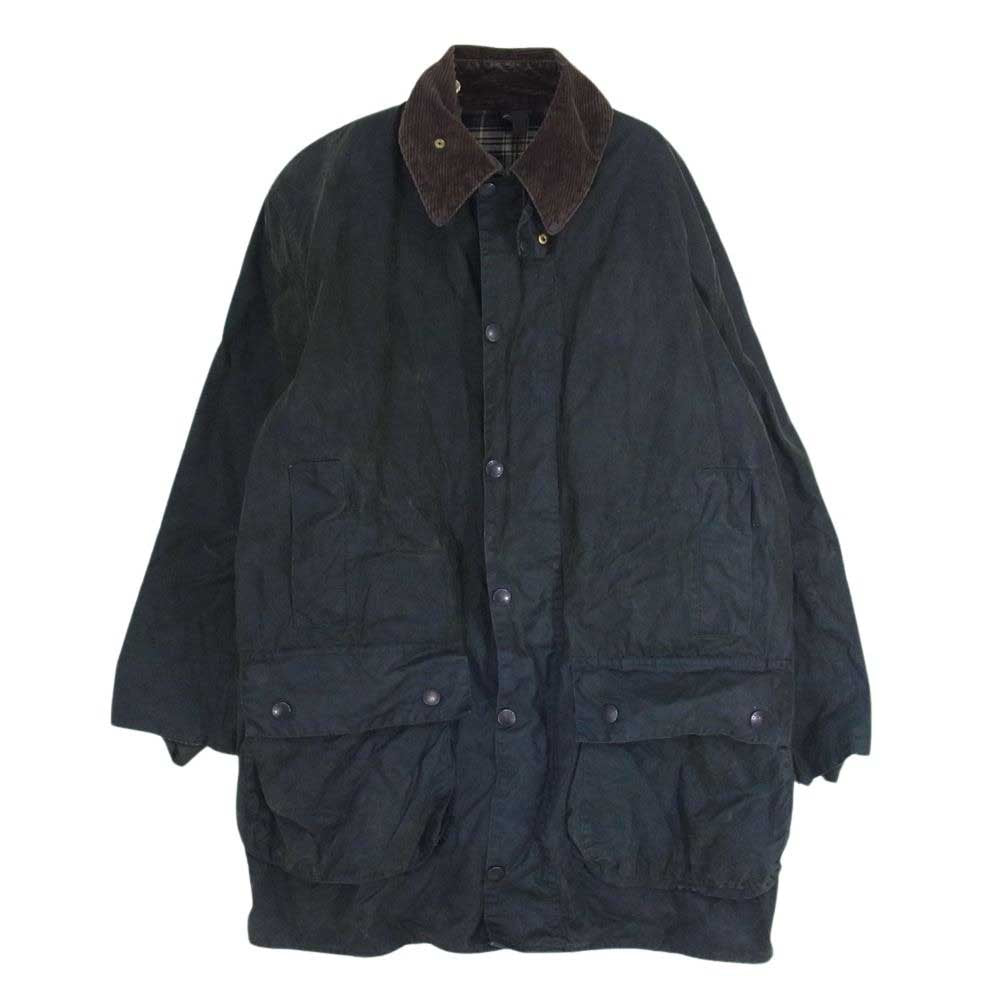 Barbour バブアー 91年 英国製 3ワラント BORDER ボーダー オイルド ジャケット カーキ系 C40/102cm【中古】