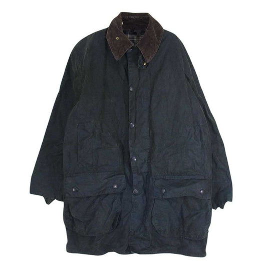 Barbour バブアー 91年 英国製 3ワラント BORDER ボーダー オイルド ジャケット カーキ系 C40/102cm【中古】