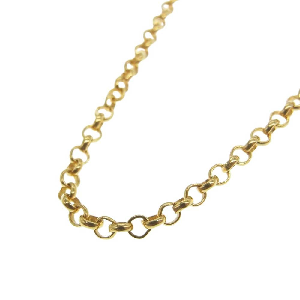 CHROME HEARTS クロムハーツ（原本無） 22K NECKCHAIN R16 ロールチェーン ネックレス 16inch 16インチ ゴールド系【中古】