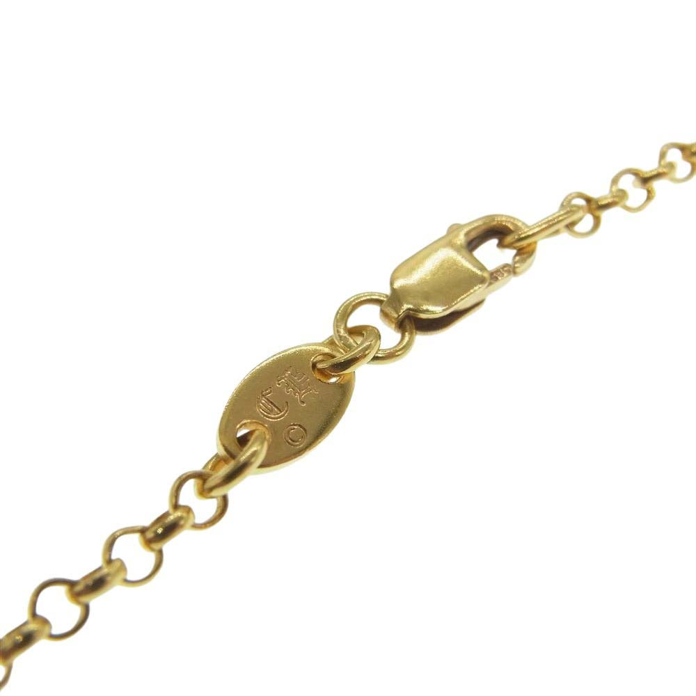 CHROME HEARTS クロムハーツ（原本無） 22K NECKCHAIN R16 ロールチェーン ネックレス 16inch 16インチ ゴールド系【中古】